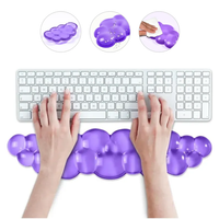 Reposamuñecas Ergonómico para Teclado con Diseño de Nube