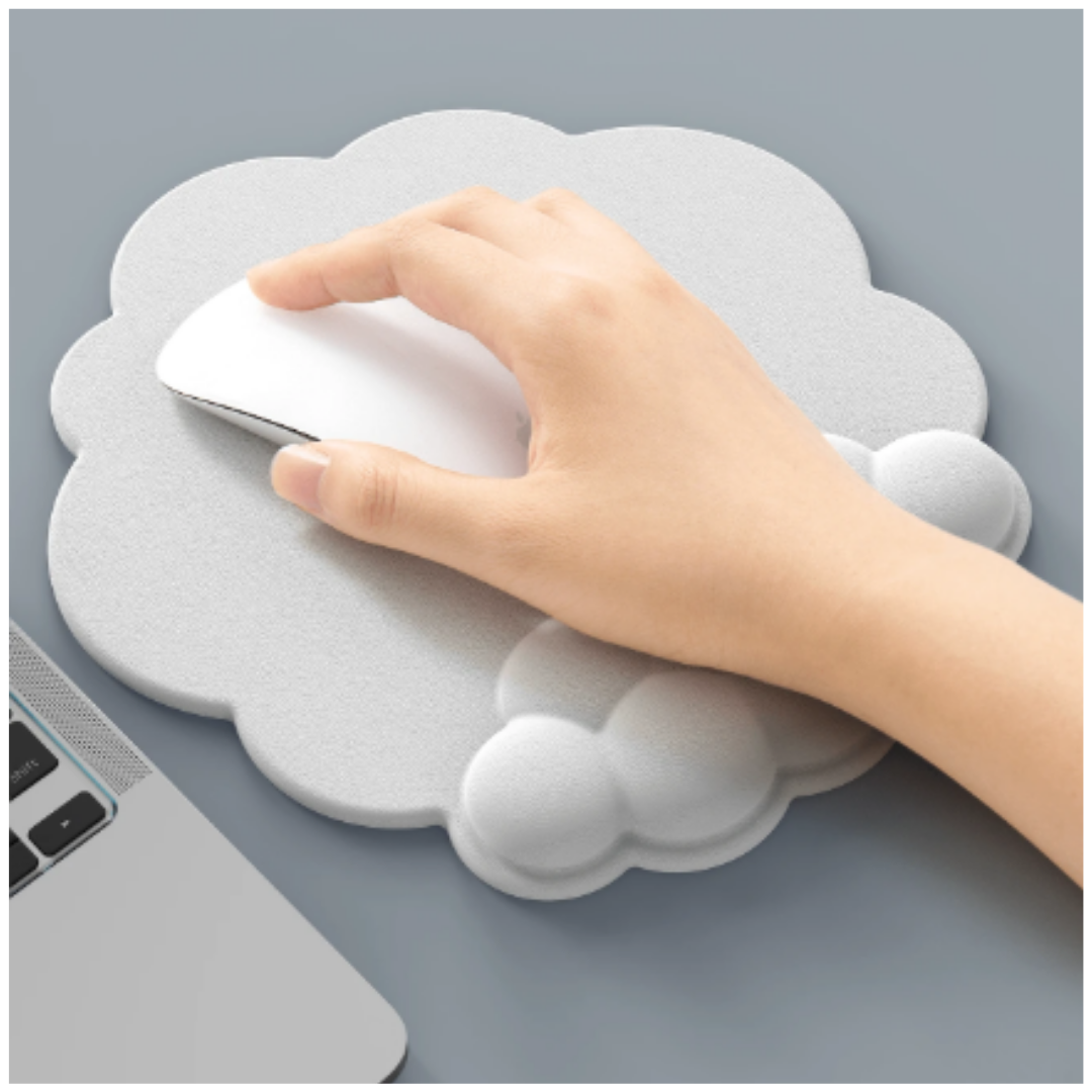 Mouse Pad Ergonómico con Apoyo para Muñeca Nube
