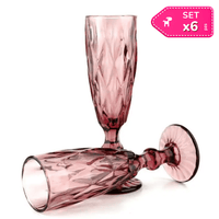 Set x6 Copas de Vidrio Largo 160 ml