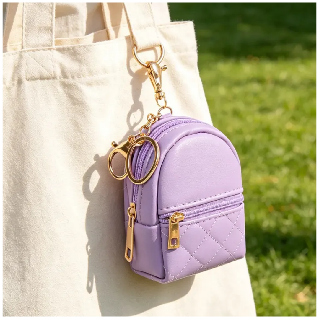 Llavero Monedero Mini Bolso PU