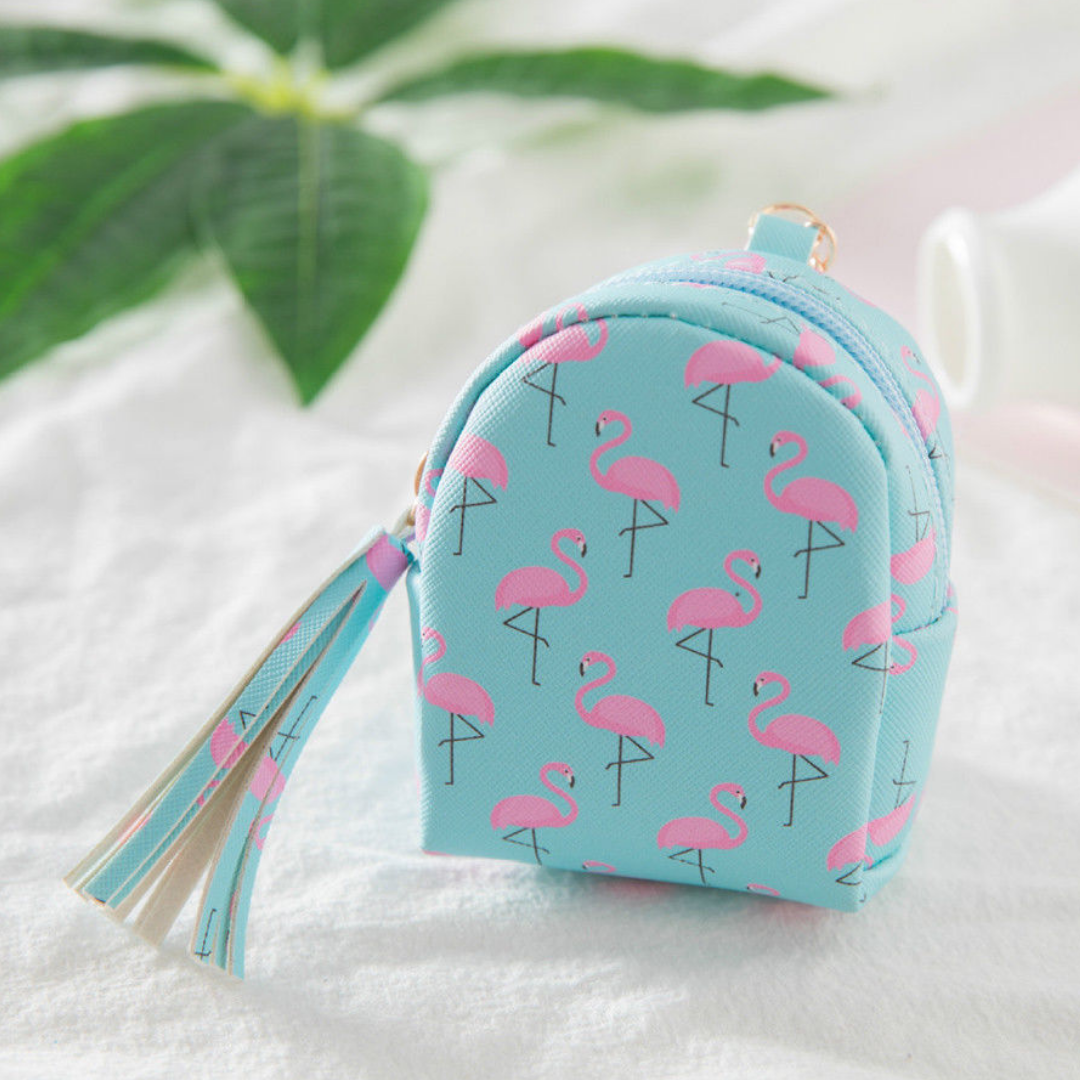 Mini Llavero Monedero Tropical PU