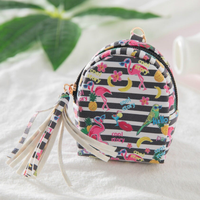 Mini Llavero Monedero Tropical PU