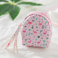 Mini Llavero Monedero Tropical PU