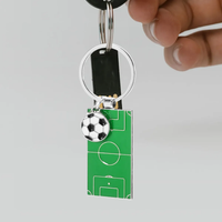 Llavero de Futbol Campo y Balón