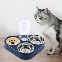 Comedero de Mascotas 3 en 1 con Dispensador