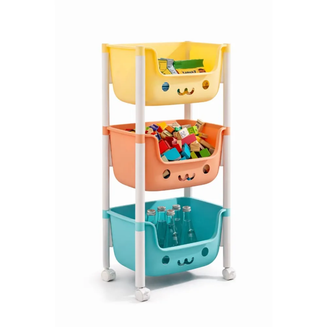 Carrito Organizador de Juguetes y Accesorios 3 Niveles