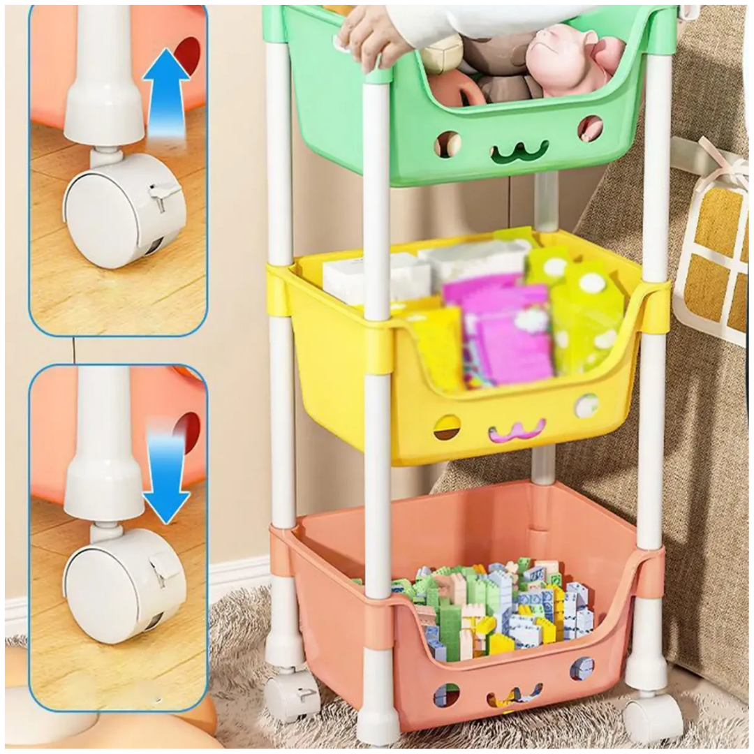 Carrito Organizador de Juguetes y Accesorios 3 Niveles