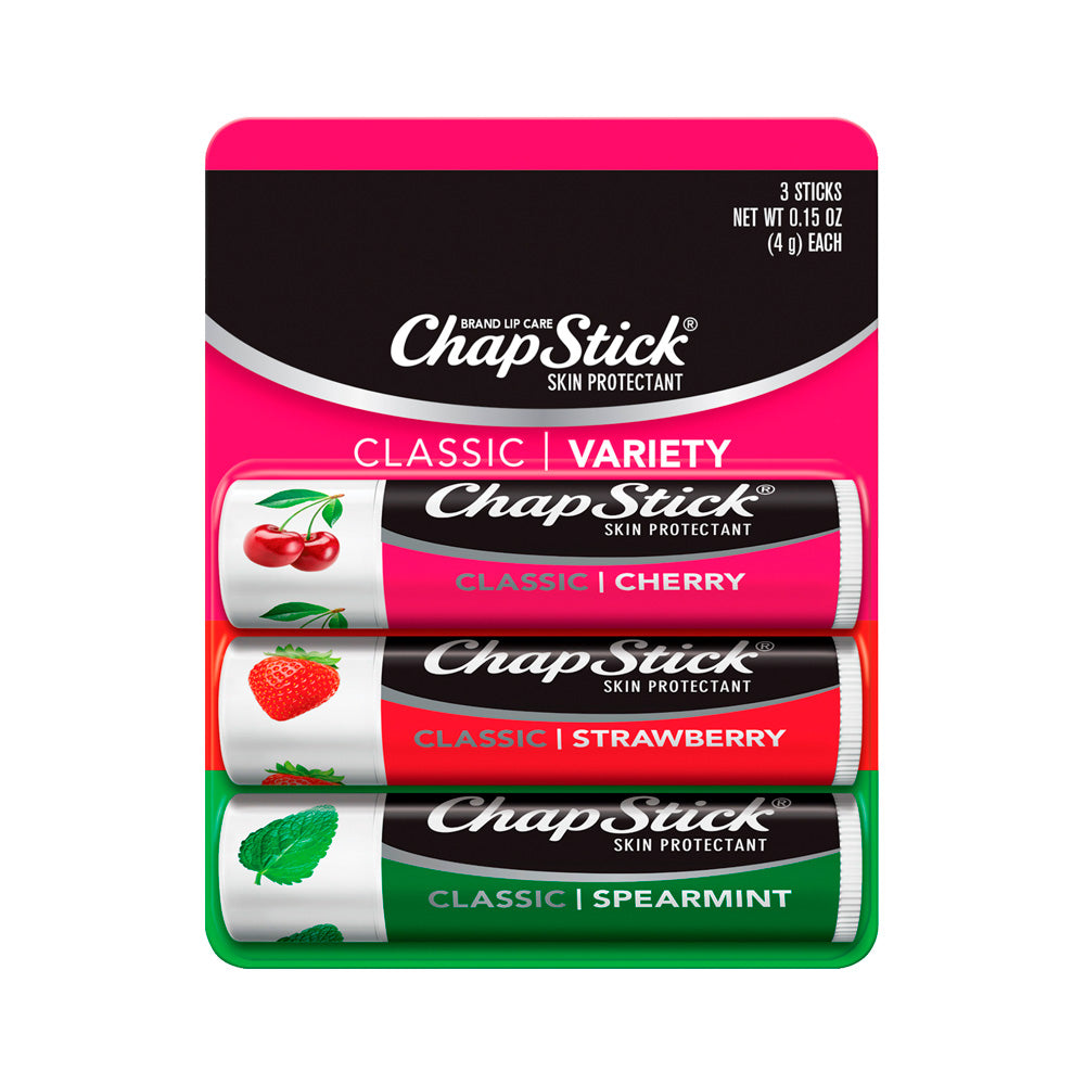 Bálsamo labial CHAPSTICK Cere-Fres-Ment x3