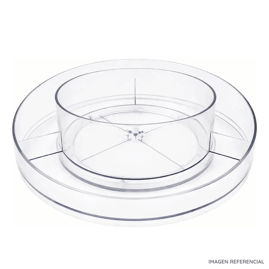 Soporte de Acrílico Circular de Maquillaje