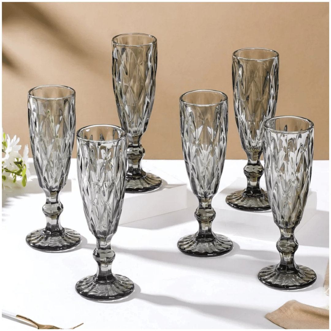 Set x6 Copas de Vidrio Largo 160 ml