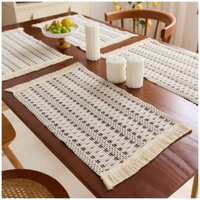 Set x6 Individuales Boho Tejido Multicolor