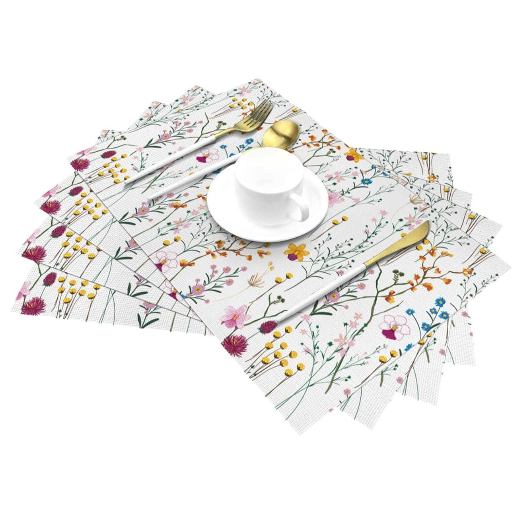 Set x4 Individuales Floral