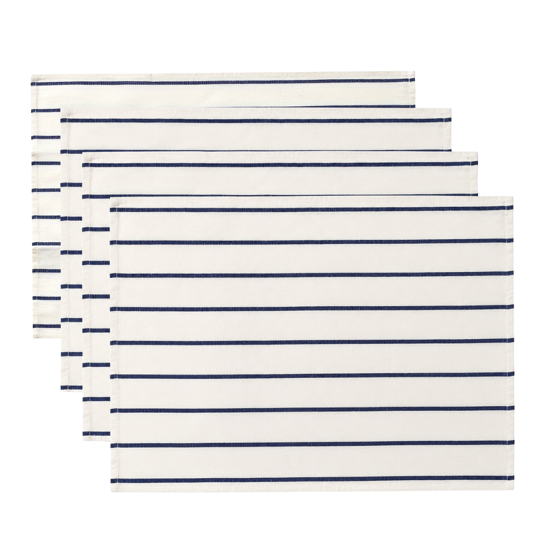 Set x4 Individuales de Tela Rayas