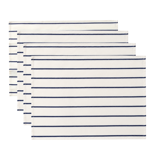 Set x4 Individuales de Tela Rayas