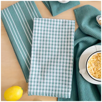 Set x3 Secadores Toallas para Cocina Verde Agua