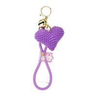 Llavero Tejido Diseño Corazón