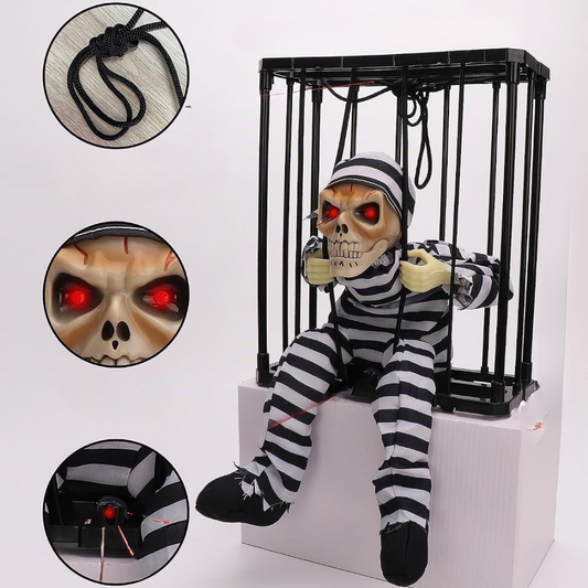 Calavera Calavera Decorativa Halloween Enjaulado