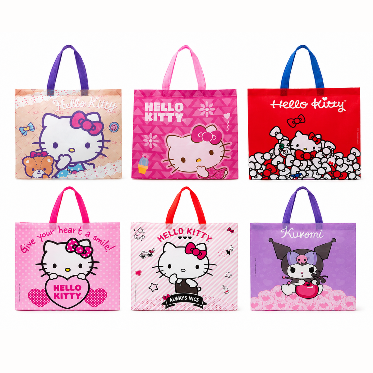 Bolsa Hello Kitty y Kuromi con Asas