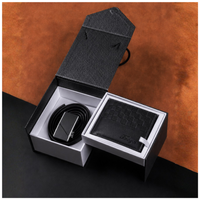 SET DE REGALO BILLETERA Y CORREA - NEGRO