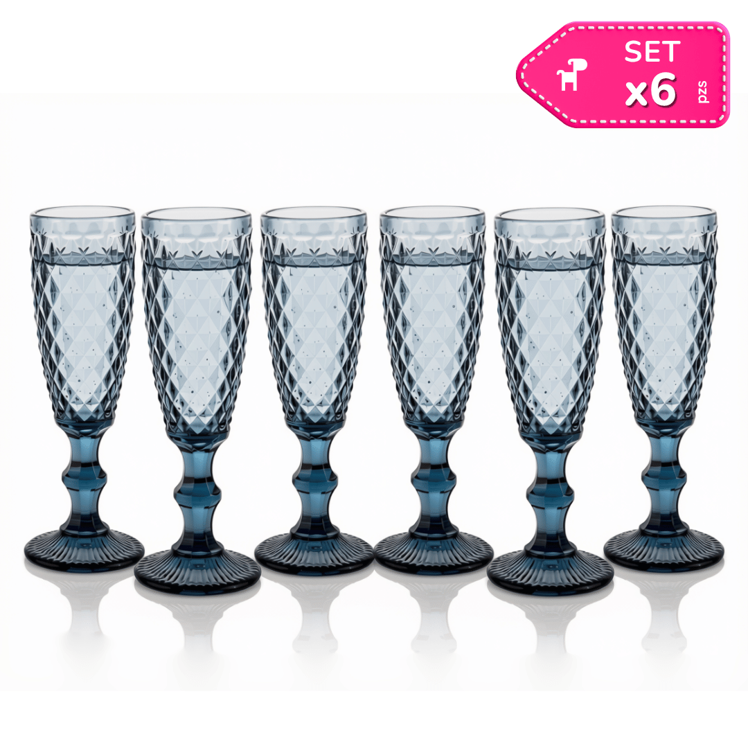 Set x6 Copas de Vidrio Largo 160 ml