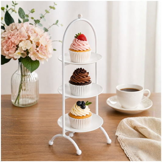 Soporte Circular de 3 Niveles para Postres