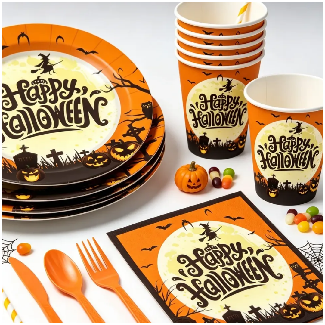 Set x8 Adornos Decorativos para Fiesta Halloween