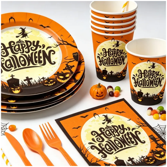 Set x8 Adornos Decorativos para Fiesta Halloween