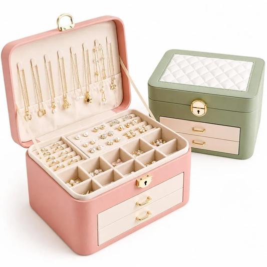 Joyero Organizador Elegante 2 Niveles