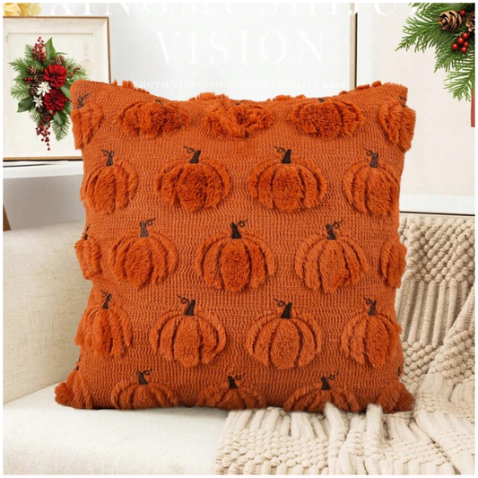 Funda de Cojín Calabazas Naranjas