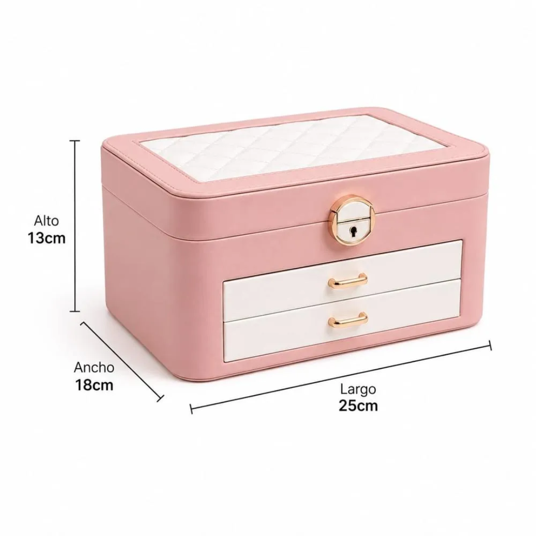 Joyero Organizador Elegante 2 Niveles