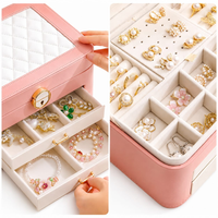 Joyero Organizador Elegante 2 Niveles