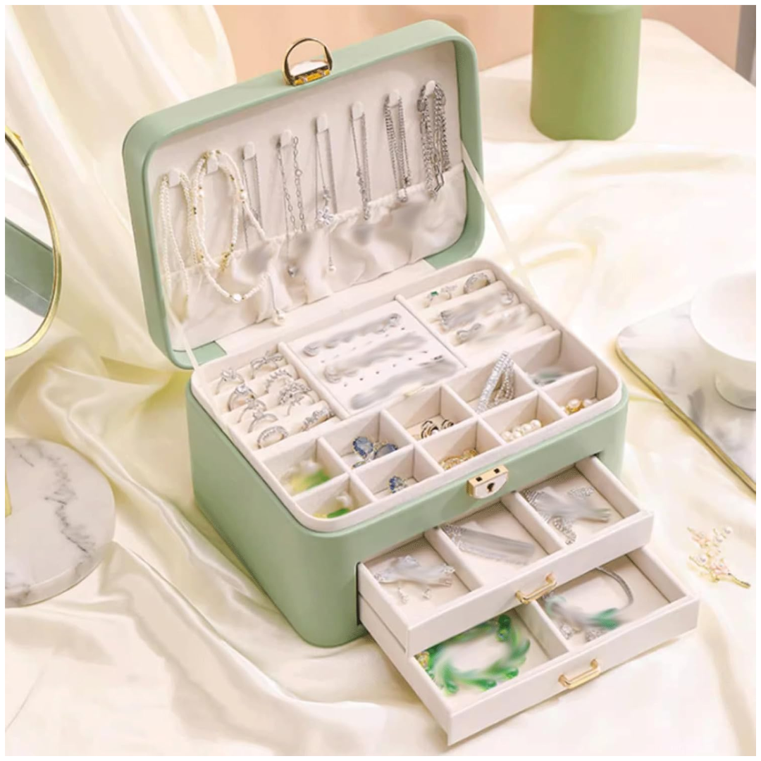 Joyero Organizador Elegante 2 Niveles