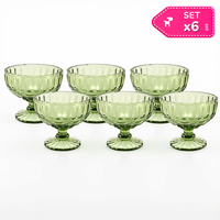 Set X6 Copas rombo ancho 400ml