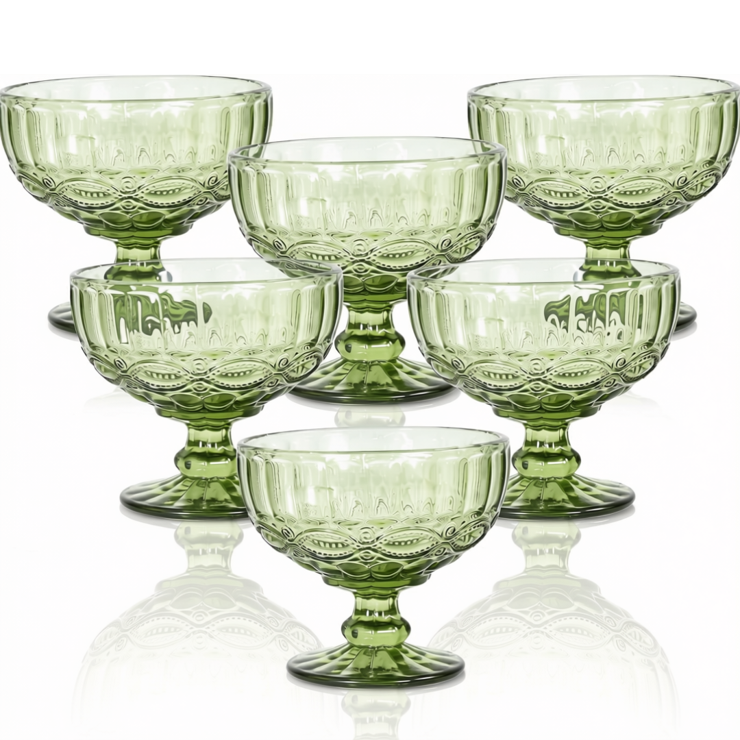 Set X6 Copas rombo ancho 400ml