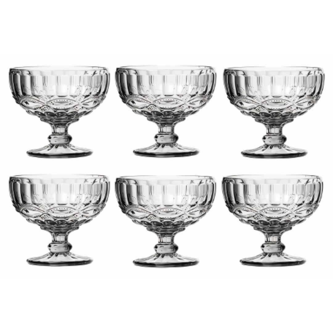 Set X6 Copas rombo ancho 400ml