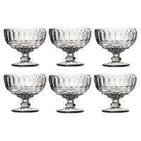 Set X6 Copas rombo ancho 400ml