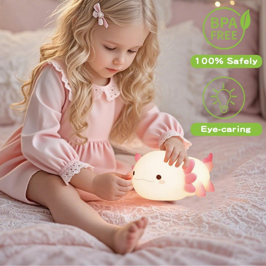 Lámpara de Mesa Ajolote Kawaii