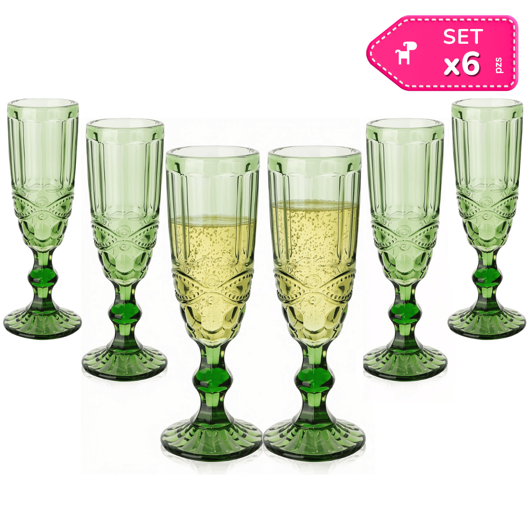 Set x6 Copas de Vidrio Largo 160 ml