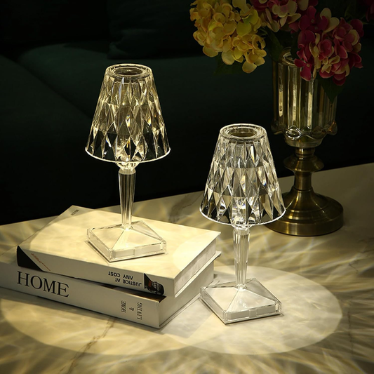 Lámpara de Mesa Inalámbrica Transparente LED