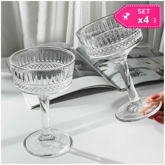 Set x4 Copas de Cóctel 225 ml