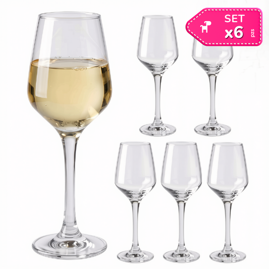 Set x6 copas para Vino Champagne 370ml