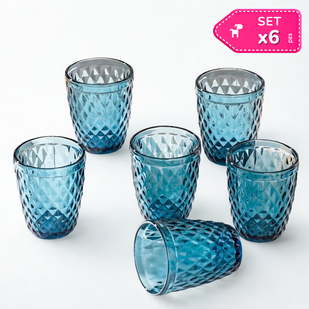 Set x6 Vasos Rombos 280ml