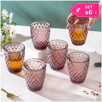 Set x6 Vasos Rombos 280ml