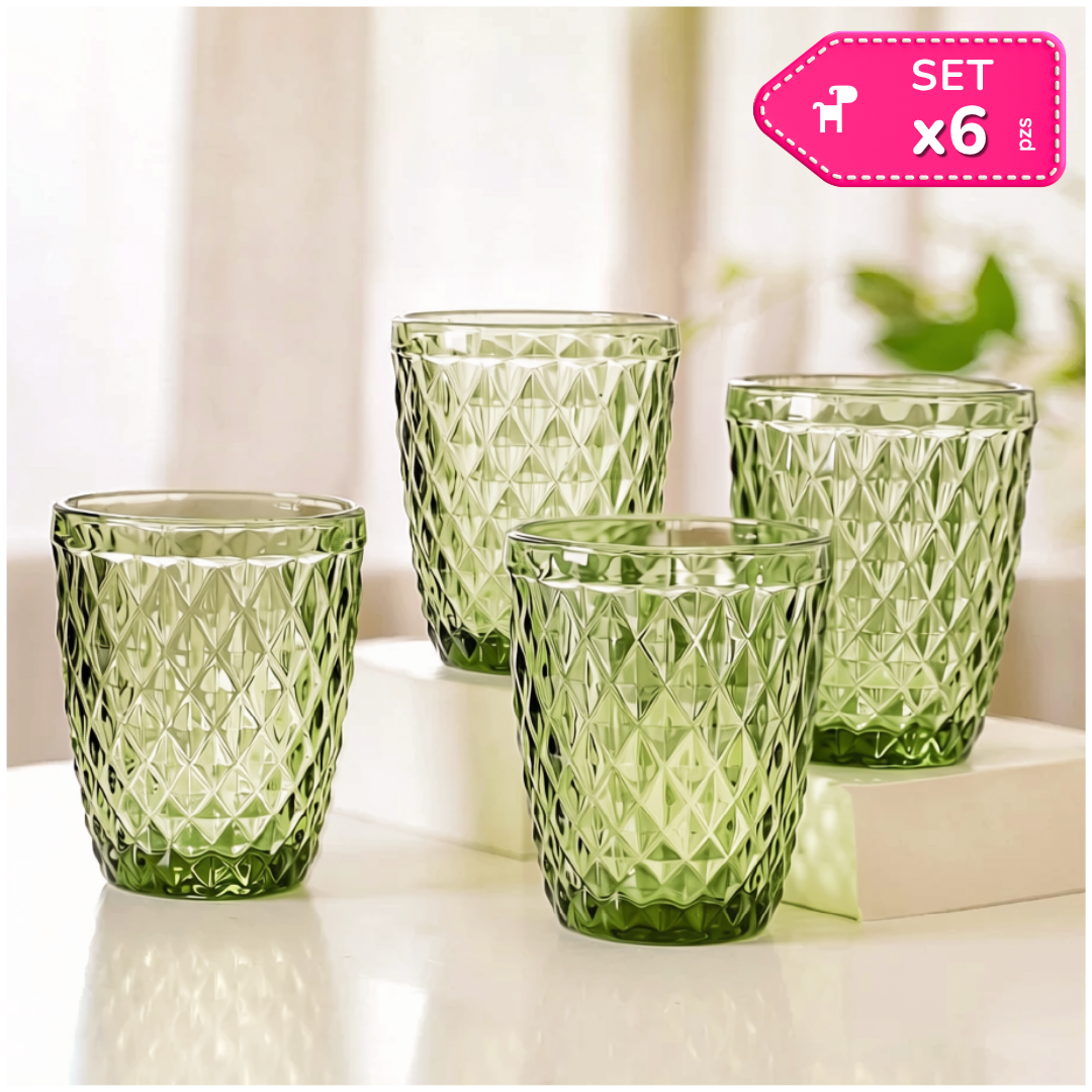 Set x6 Vasos Rombos 280ml