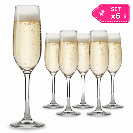 Juego de 6 copas para vino 210ml