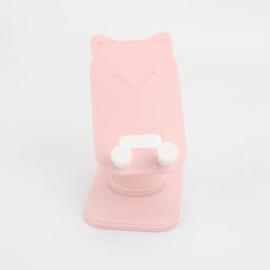 SOPORTE PARA TELEFONO GATO ROSADO