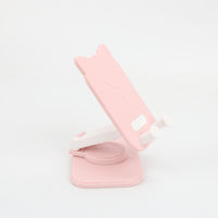 SOPORTE PARA TELEFONO GATO ROSADO