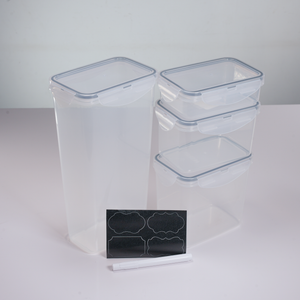 Set X 4Pzas Contenedor Pet 390Ml+830Ml+1200Ml+2400Ml