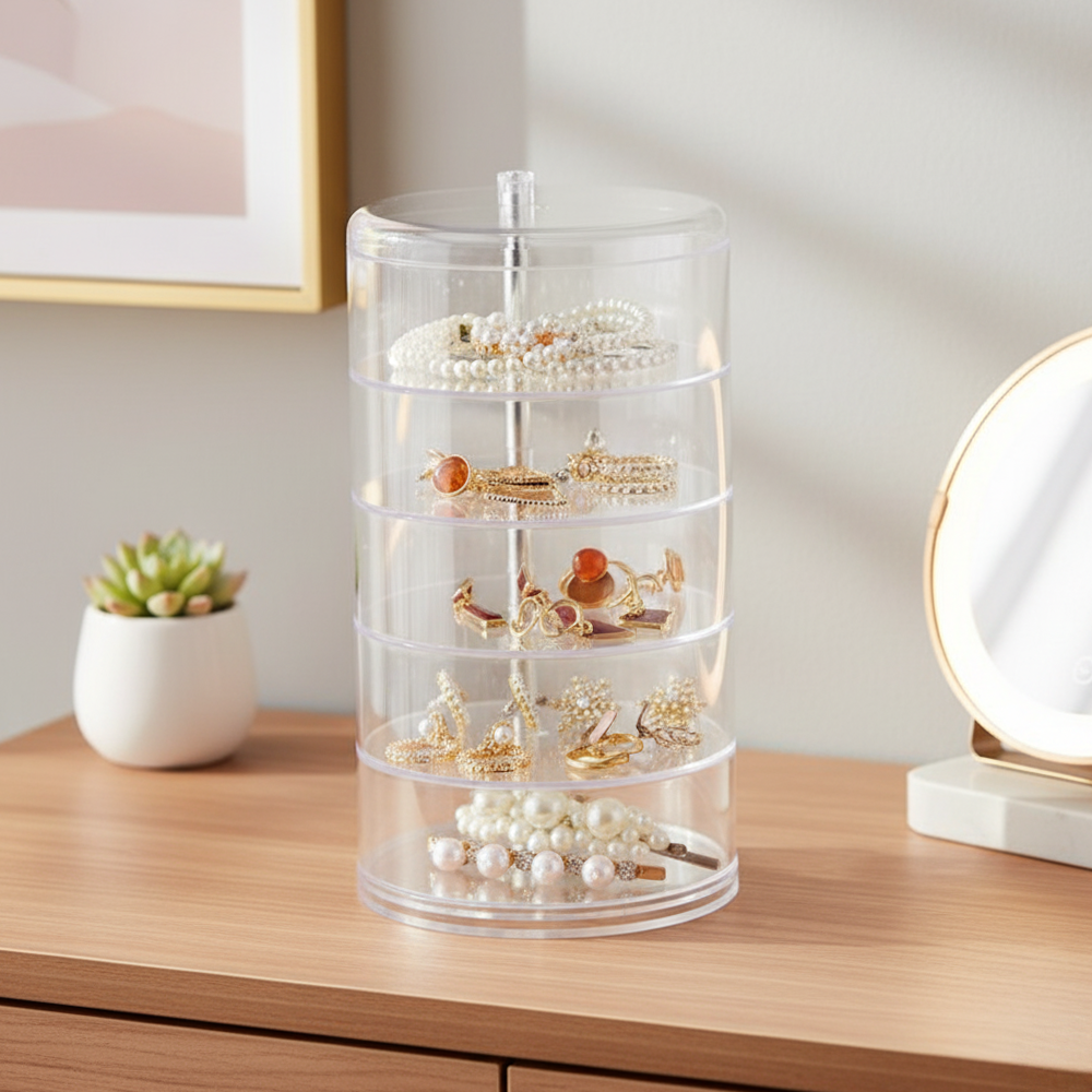 Joyero Acrílico Redondo 5 Niveles
