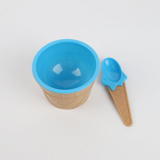 Bowl con Cuchara para Helado
